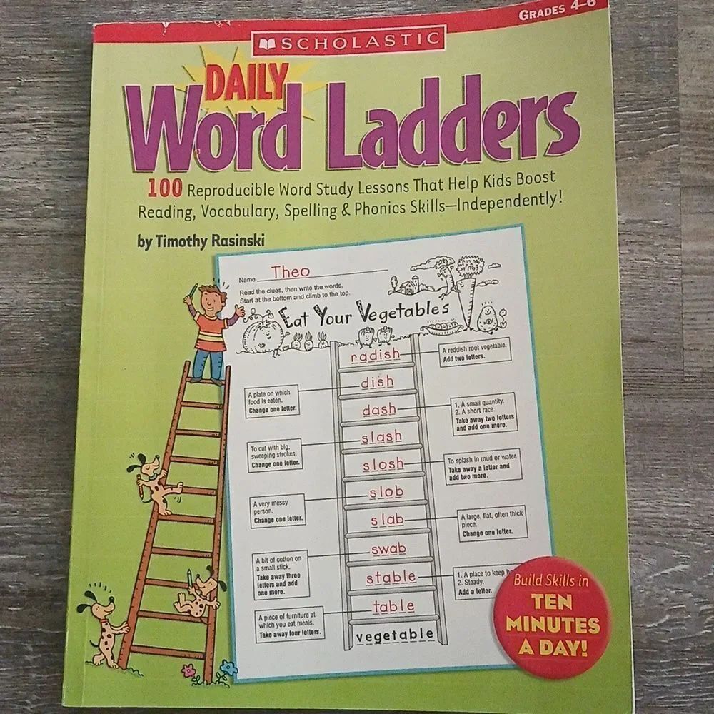 Scholastic Teaching Resources Daily Word Ladders, Grades 4-6 NEW